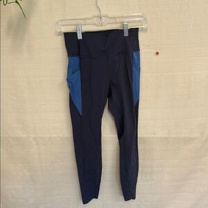 Peloton Black and Blue Leggings